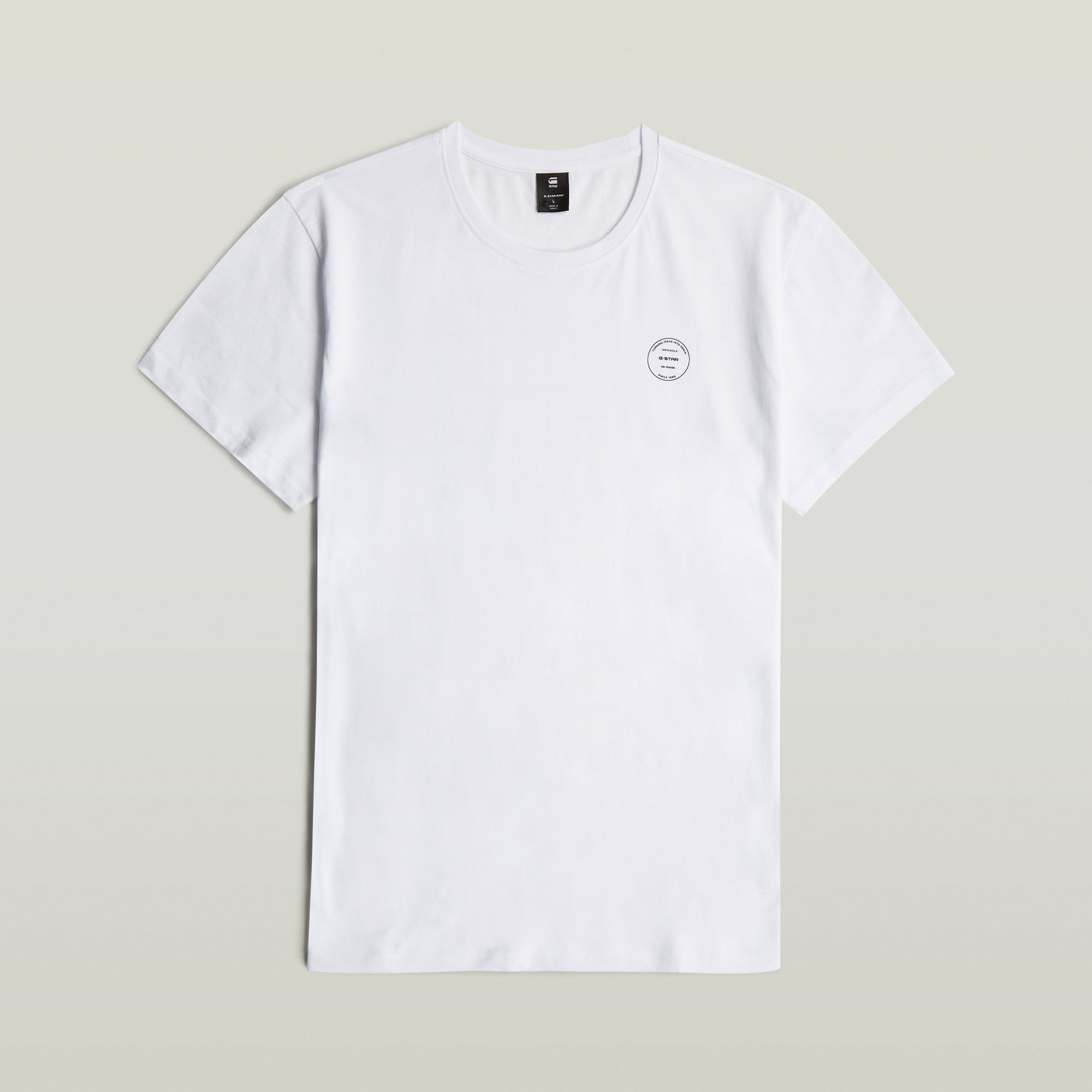 G-Star RAW Originals Logo T-Shirt - Wit - Heren