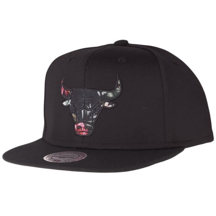 59caps Casquette Mitchell & Ness Snapback - FLORAL INFILL Chicago Bulls - Noir - Homme