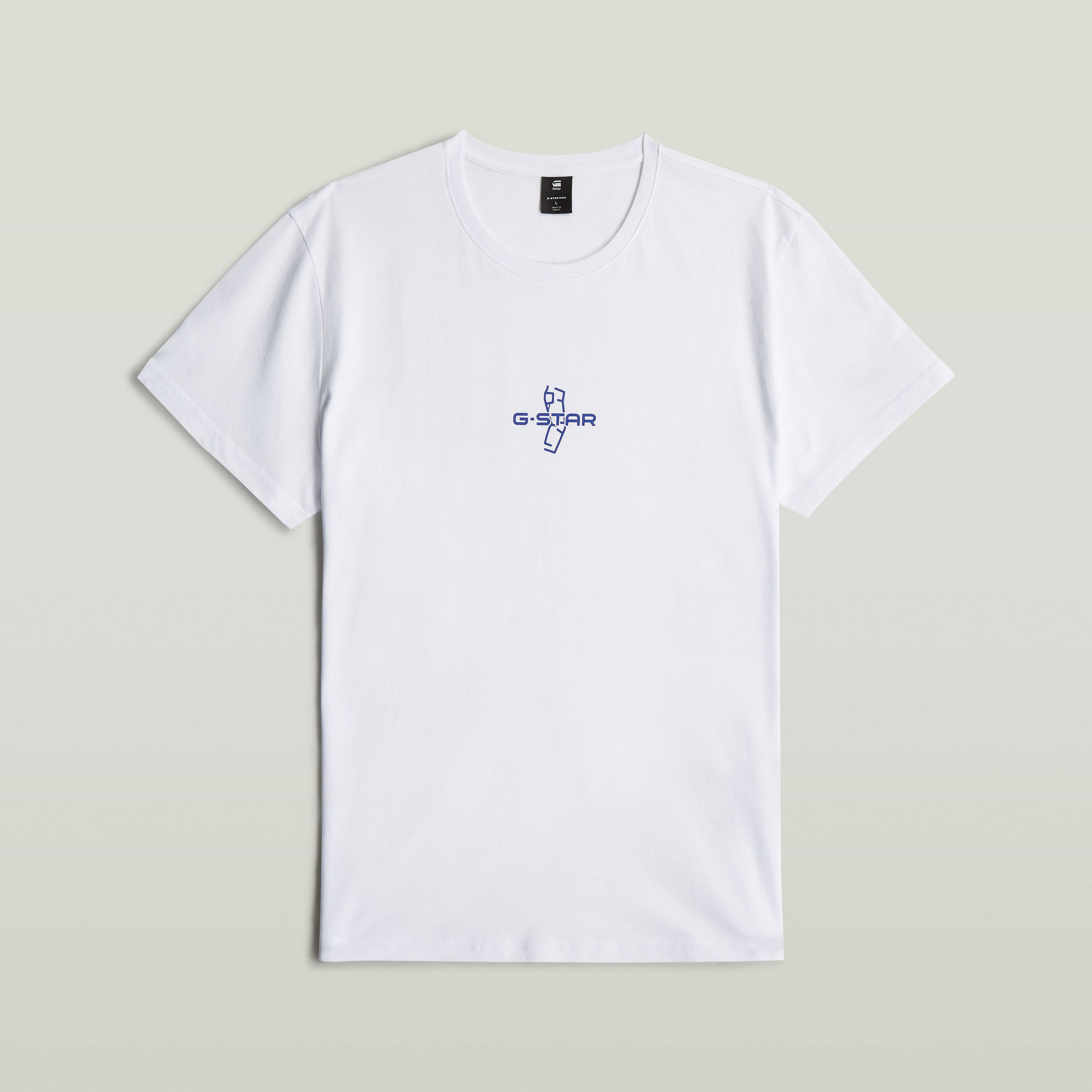 G-Star RAW Outline Logo T-Shirt - Wit - Heren