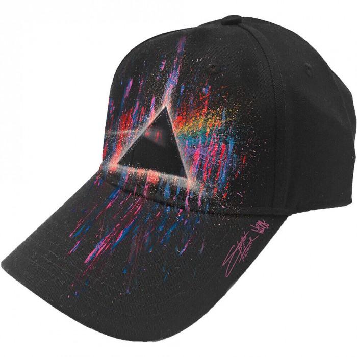 Pink Floyd Unisex volwassen donkere kant van de maan verf ploetert honkbalpet One Size zwart