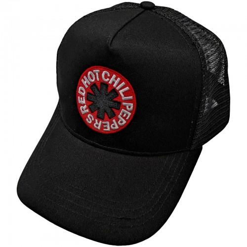 Red Hot Chilli Peppers Unisex Volwassen Omgekeerde Asterisk Mesh Cap One Size zwart