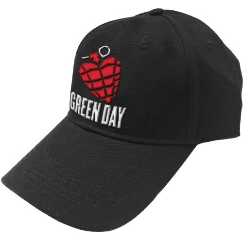 Green day Unisex volwassen granaatlogo baseballpet One Size rood/zwart