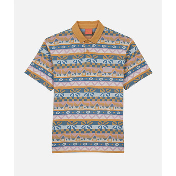Oxbow Polo Shirt Korte Mouw  Unisex retro jacquard poloshirt NANAVAE