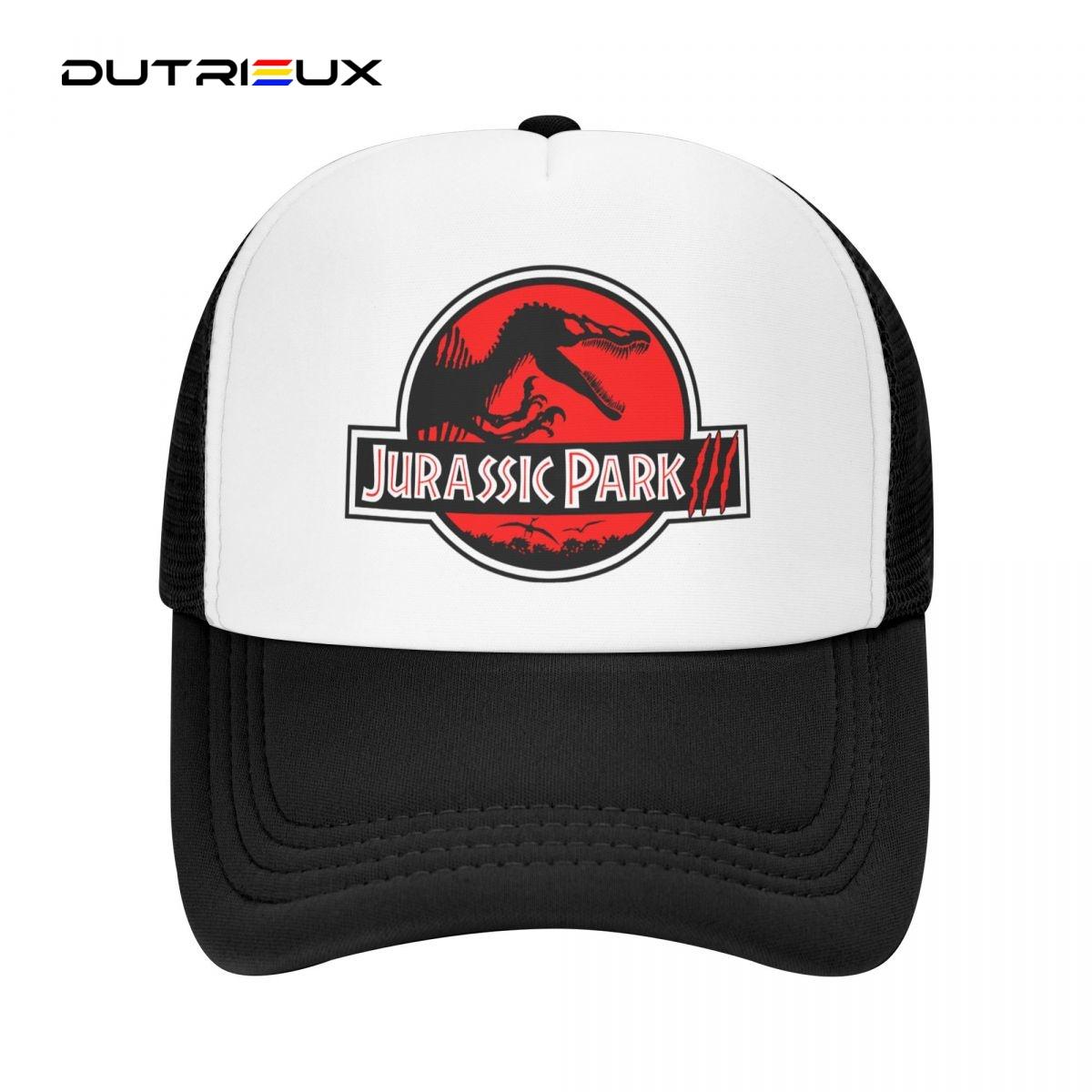 91530102MAC1XWP06K JURASSIC PARK 3 Baseball Caps Unisex Snapback Hoeden liefhebbers Trucker Caps Vrouwen Ademend Mesh Vizier Botten Adjustable