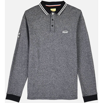 Oxbow Polo Shirt Korte Mouw  Poloshirt met interlocktextuur en lange mouwen NAVAL