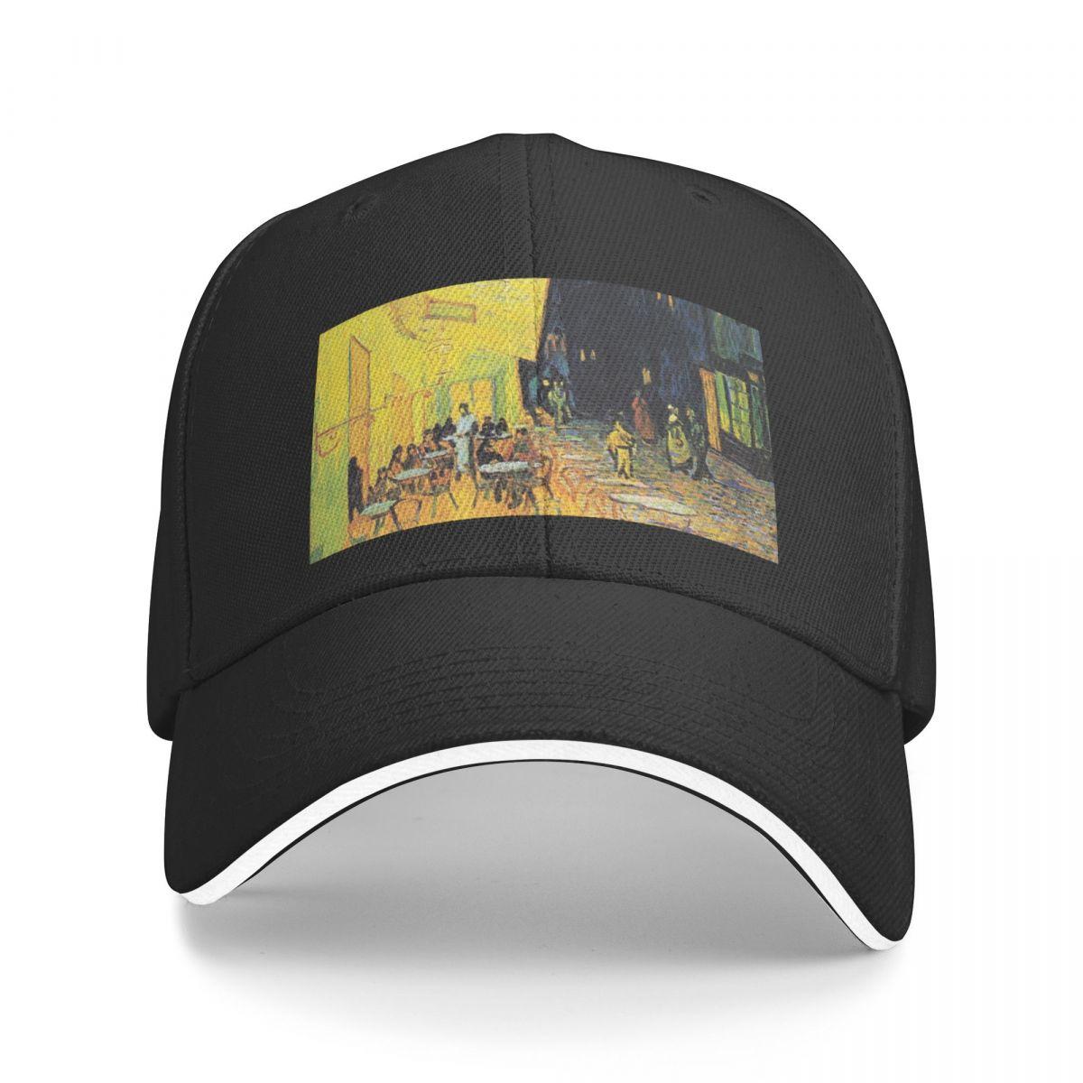 91530102MAC1XWP06K Caféterras bij nacht van Vincent van Gogh Baseballpet modieus stranduitje Golfkleding Hoed Luxe merk jongenspet Dames