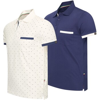 Cappuccino Italia Polo Shirt Korte Mouw  Todi 2-Pack Polo