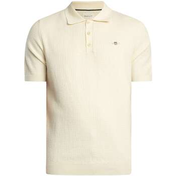 Gant Polo Shirt Korte Mouw  Gestructureerd katoenen poloshirt