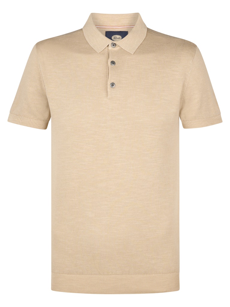 Petrol Industries men knitwear polo m-1050-kwc207 7130 light tan