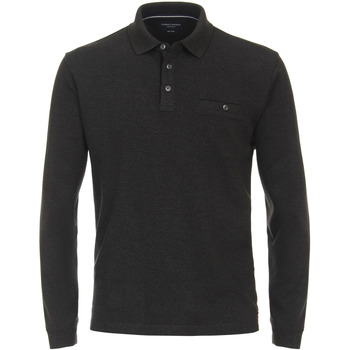 Casa Moda Sweater  Polo Long Sleeves Antraciet