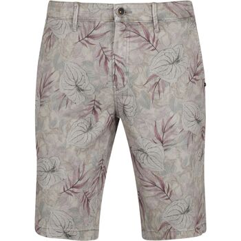 No Excess Broek  Short Garment Dyed Print Grijs