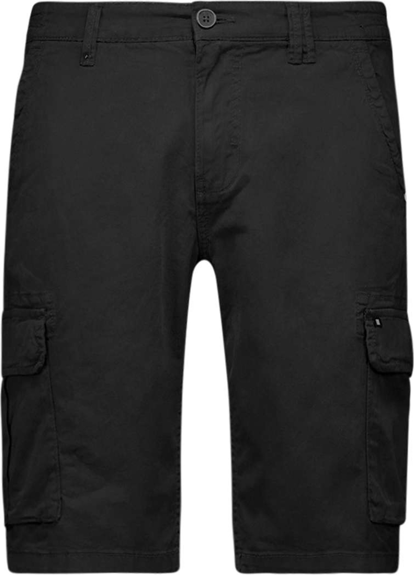 No Excess Short cargo garment dyed + stone wa black