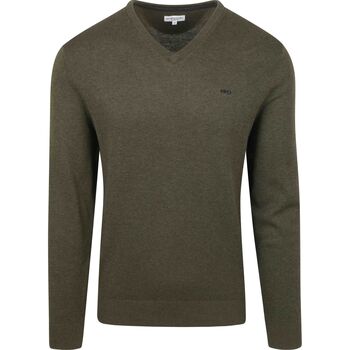Mcgregor Sweater  Trui V-Hals Olijfgroen