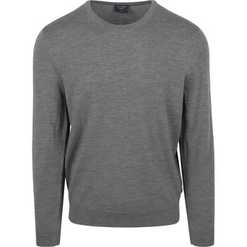 Olymp Sweater  Trui O-Hals Wol Grijs