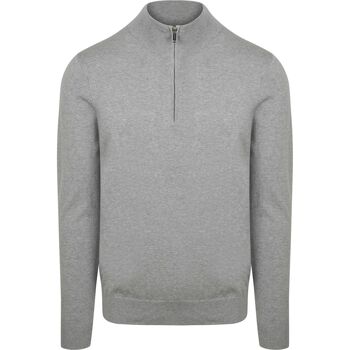 Profuomo Sweater  Half Zip Pullover Luxury Grijs