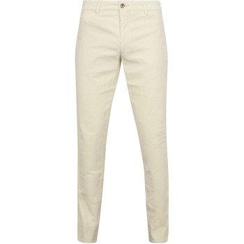 Suitable Broek  Chino Plato Corduroy Off White