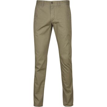 Suitable Broek  Chino Sartre Donkergroen