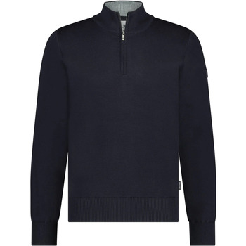 State Of Art Sweater  Half Zip Trui Wol Blend Navy