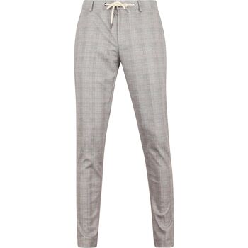 Suitable Broek  Dace Jersey Pantalon Ruit Lichtbruin