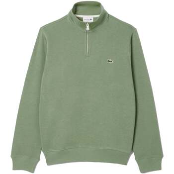 Lacoste Sweater  Zip-Up High Neck Interlock Sweatshirt Thyme