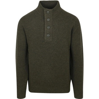 Barbour Sweater  Trui Wol Patch Groen