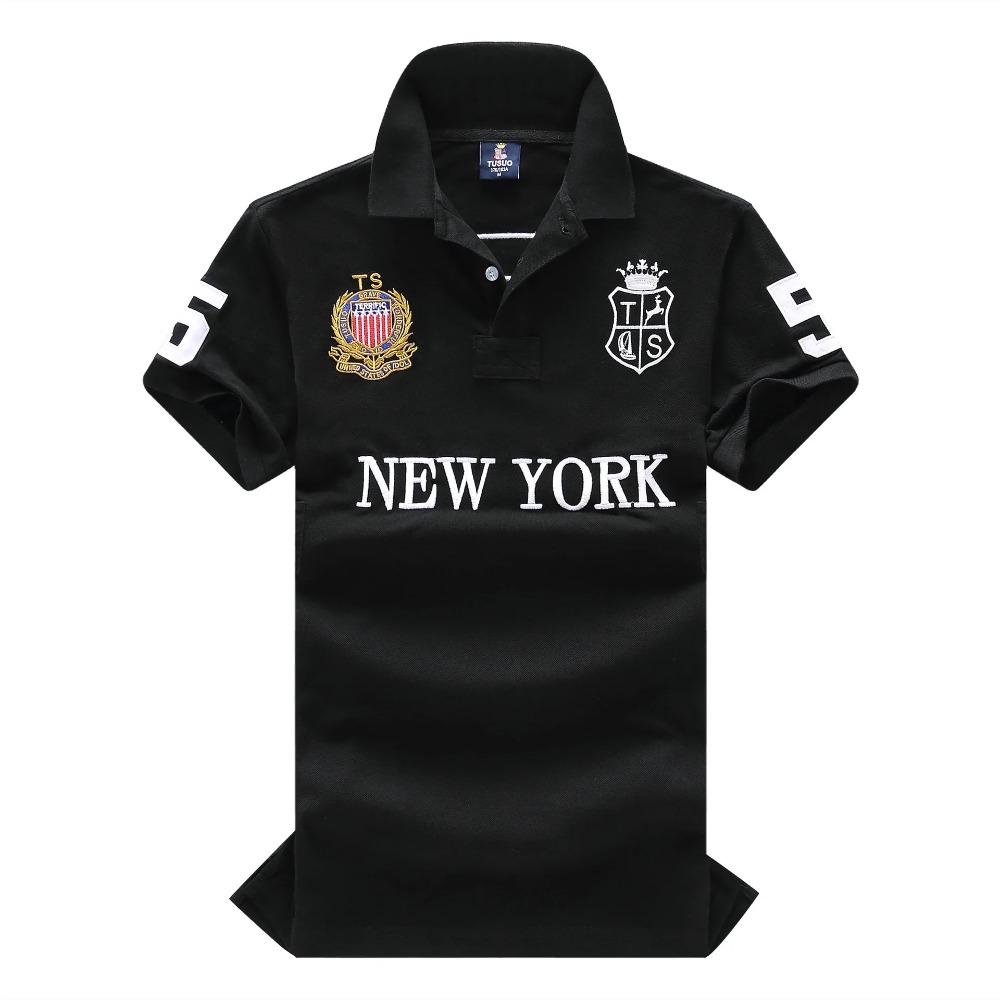 Tinicoo Nieuwe Zomer Heren Poloshirts Geweldige Designer Origineel NEW YORK Geborduurd Korte Mouw Vrije Tijd Sport Losse Shirts S