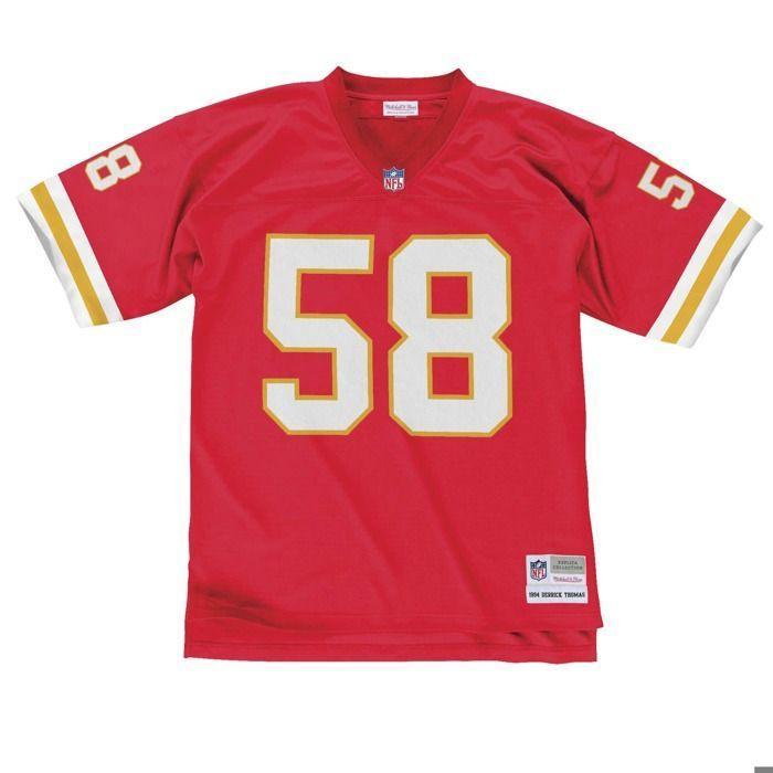 59caps Maillot nfl legacy - kansas city chiefs 1994 derrick thomas - rouge - homme - mitchell & ness - sportswear