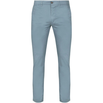 Suitable Broek  Plato Chino Steel Blauw