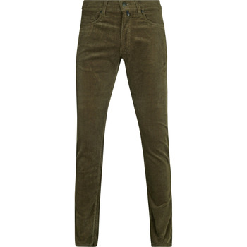 Pierre Cardin Broek  Broek Lyon Future Flex Corduroy Olijfgroen