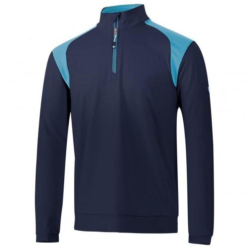 Pertemba FR - Apparel Island Green Mens Colour Block Panelled Golf Top Layer XXL