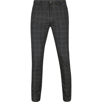 MAC Broek  Chino Griffin Ruit Antraciet