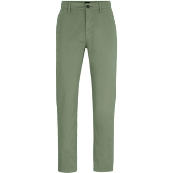 Boss Broek  Satin Chino Groen