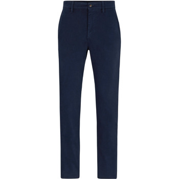 Boss Broek  Satin Chino Navy