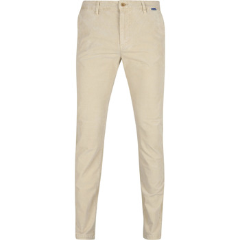 MAC Broek  Chino Griffin Corduroy Ecru