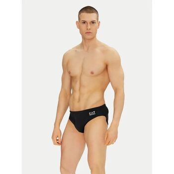 Emporio Armani EA7 Zwembroek  7M000501 AF14514 SLIP BEACHWEAR-MC026 BLACK/SILVER