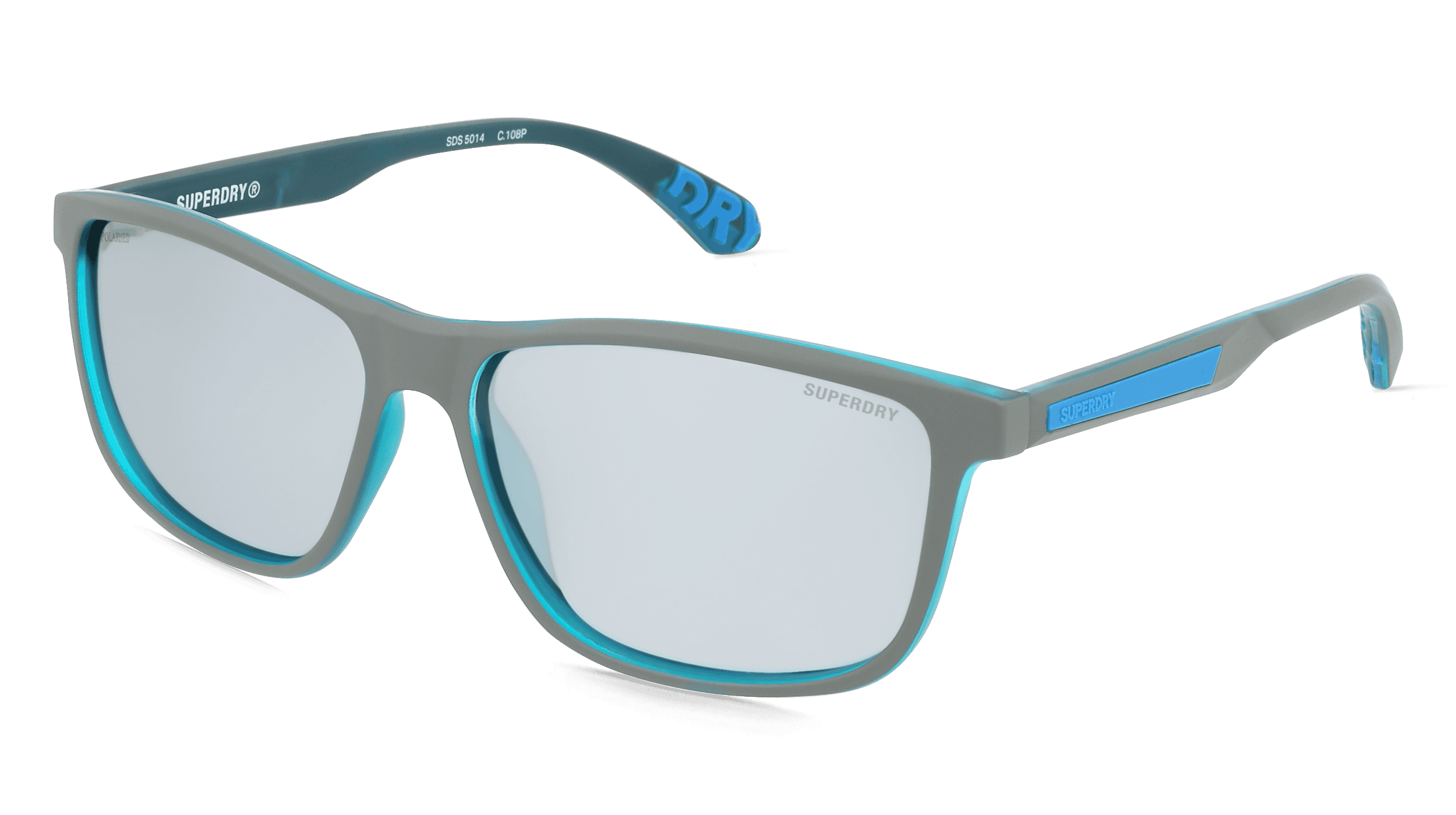 Superdry SDS 5014 Unisex Zonnebril, grijs blauw