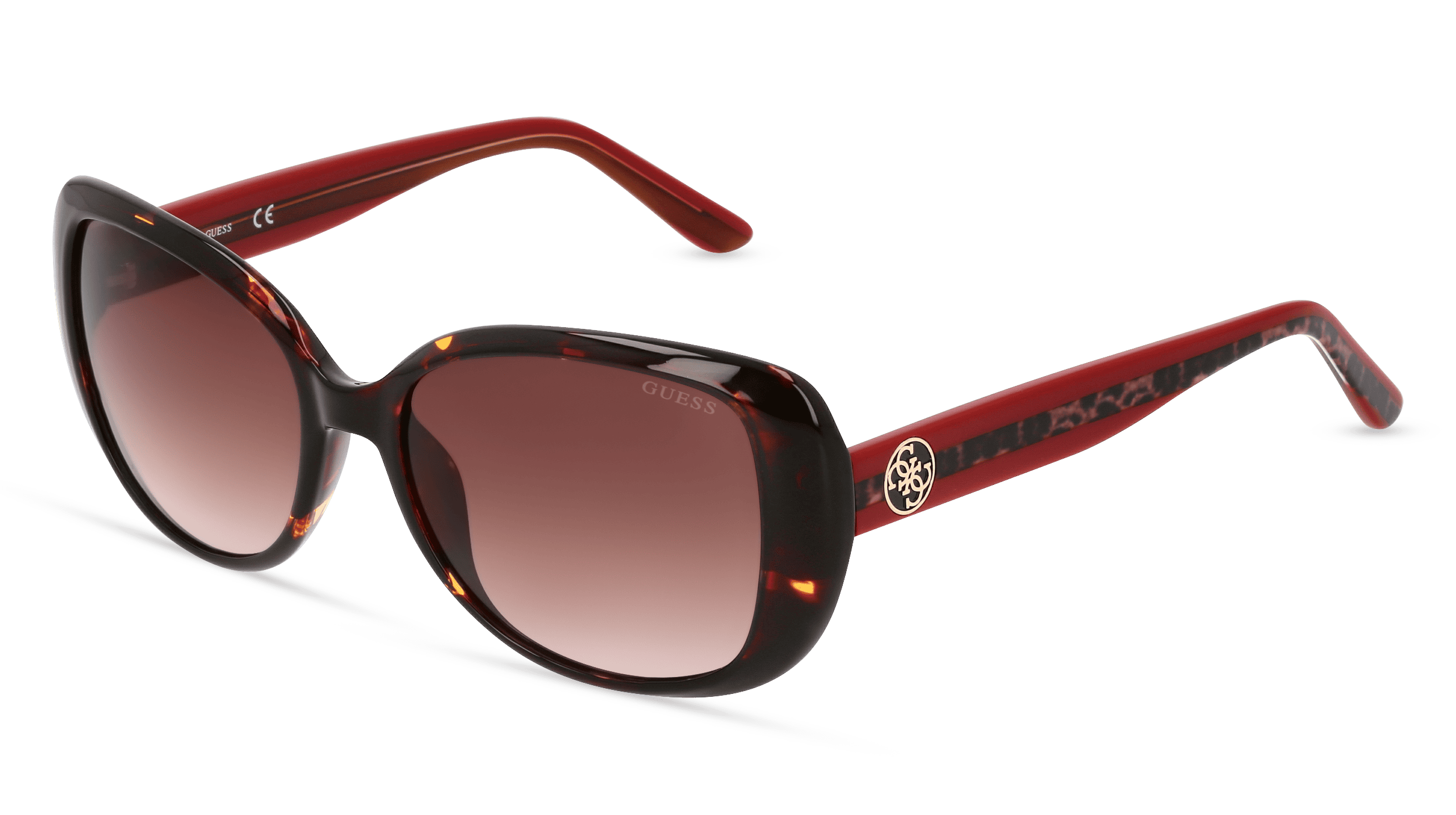 GUESS GU7822 Unisex Zonnebril, Havanna donker
