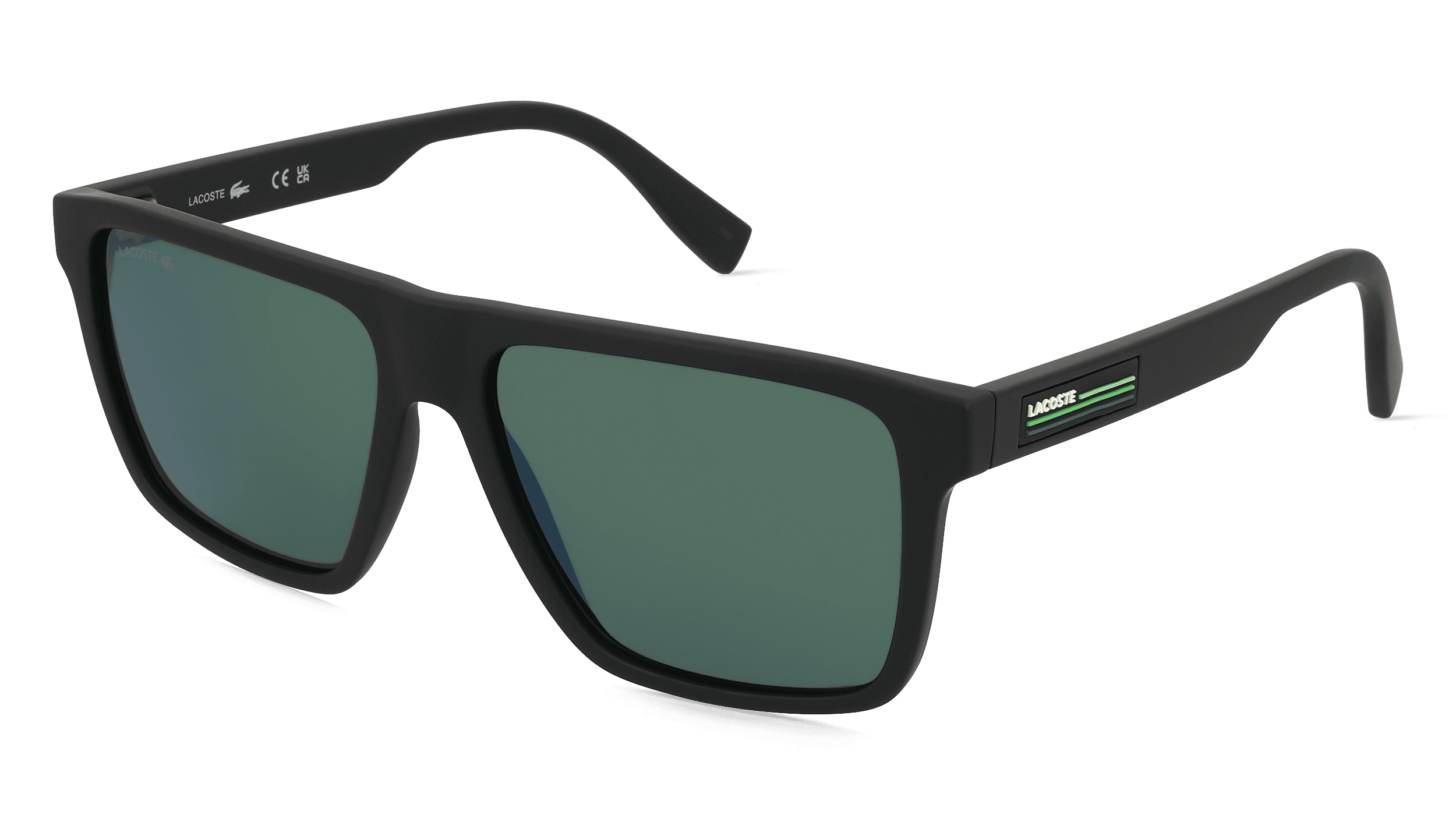 Lacoste L6027S Unisex Zonnebril, zwart mat