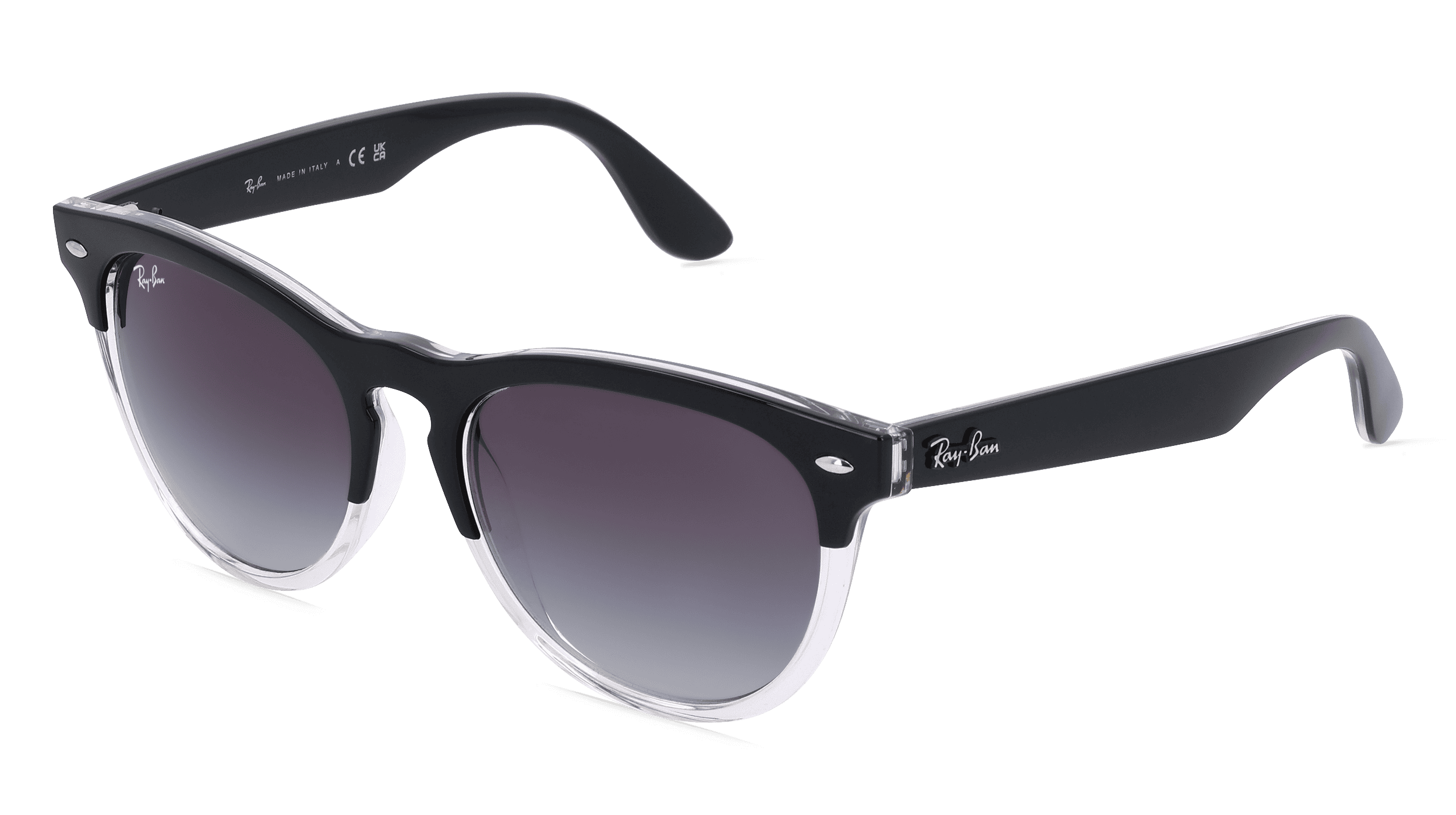 RAY-BAN RB4471 Unisex Zonnebril, Zwart transparant