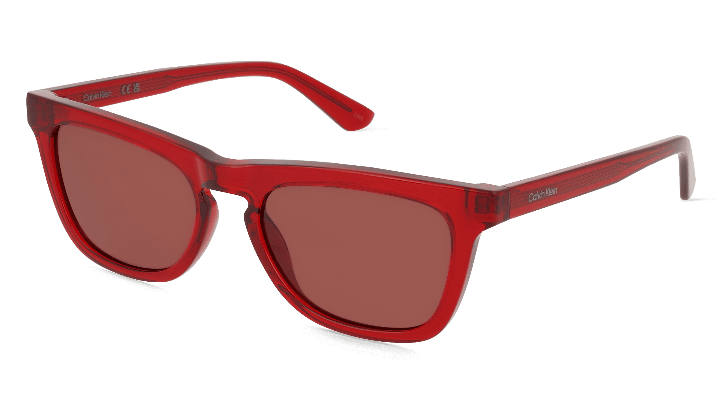 Calvin Klein CK23535S Unisex Zonnebril, bruin transparant