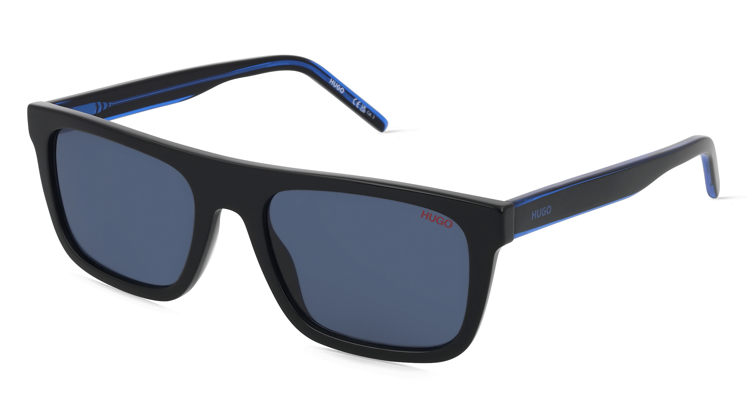 Hugo HG 1297/S Unisex Zonnebril, Zwart blauw