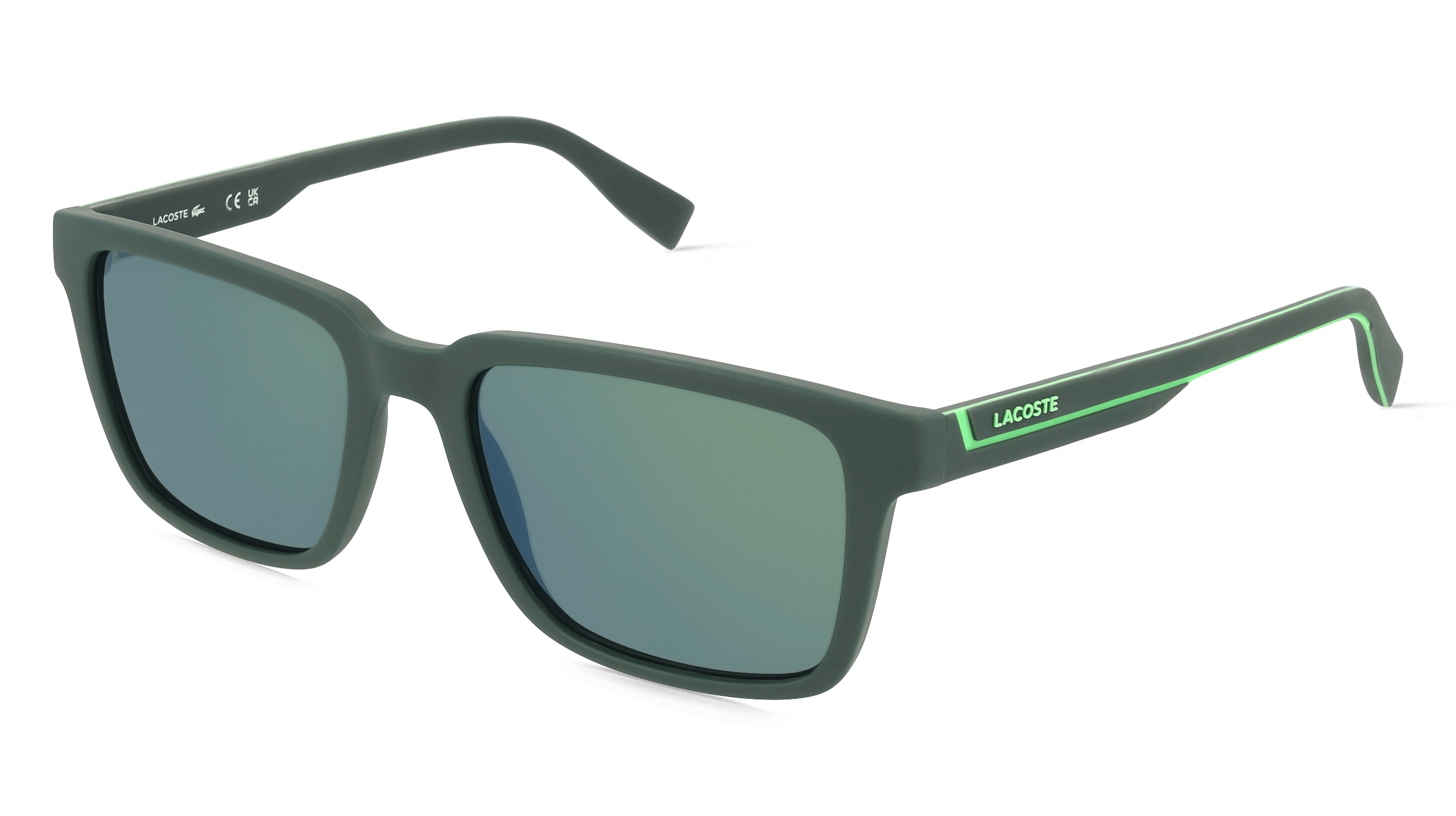 Lacoste L6032S Unisex Zonnebril, groen mat