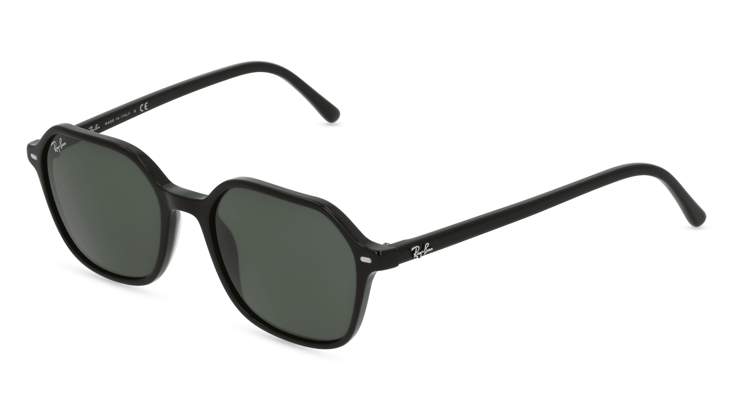 RAY-BAN RB 2194 JOHN Unisex Zonnebril, Zwart glanzend