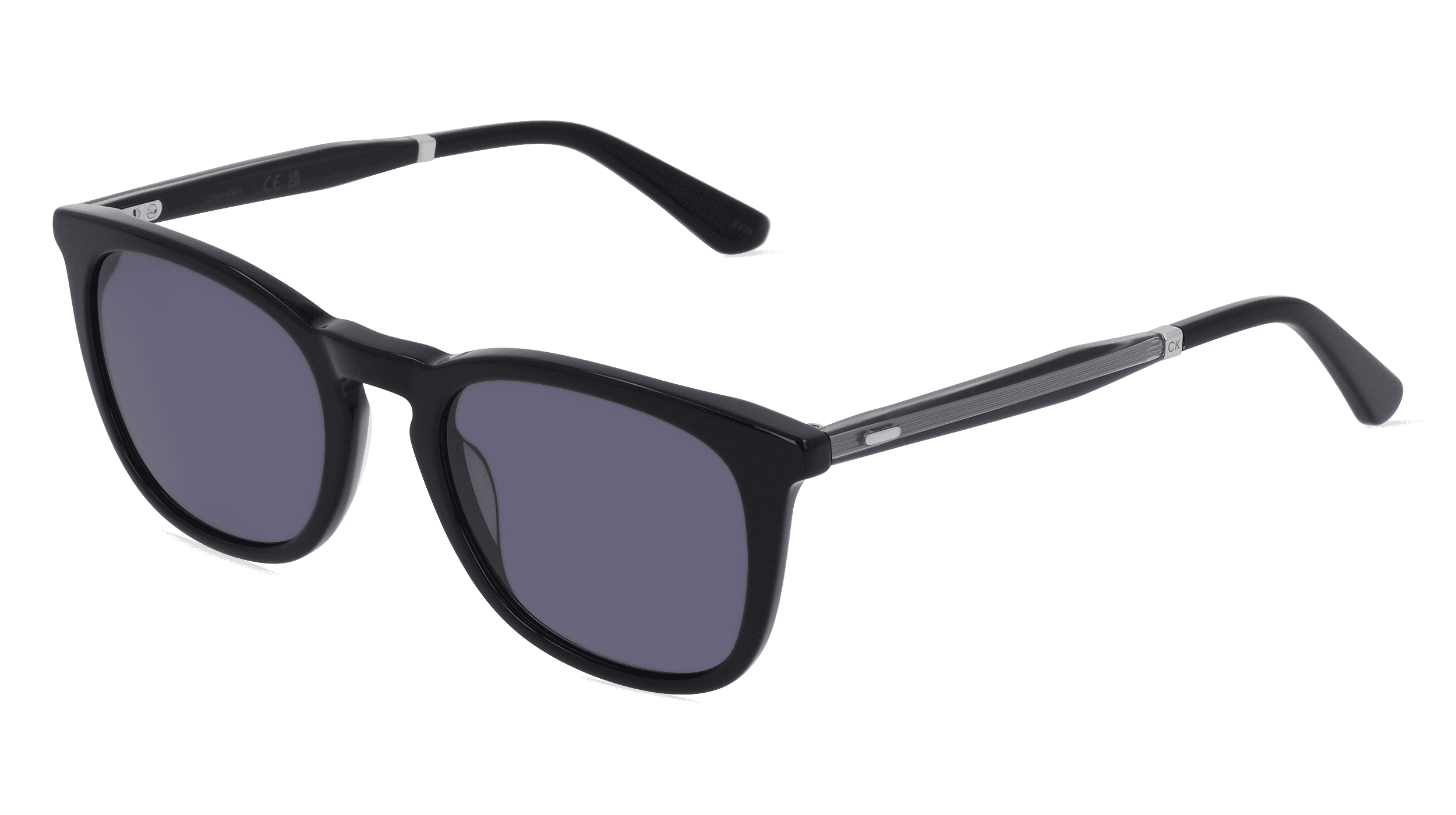 CALVIN KLEIN CK23501S Unisex Zonnebril, Zwart glanzend