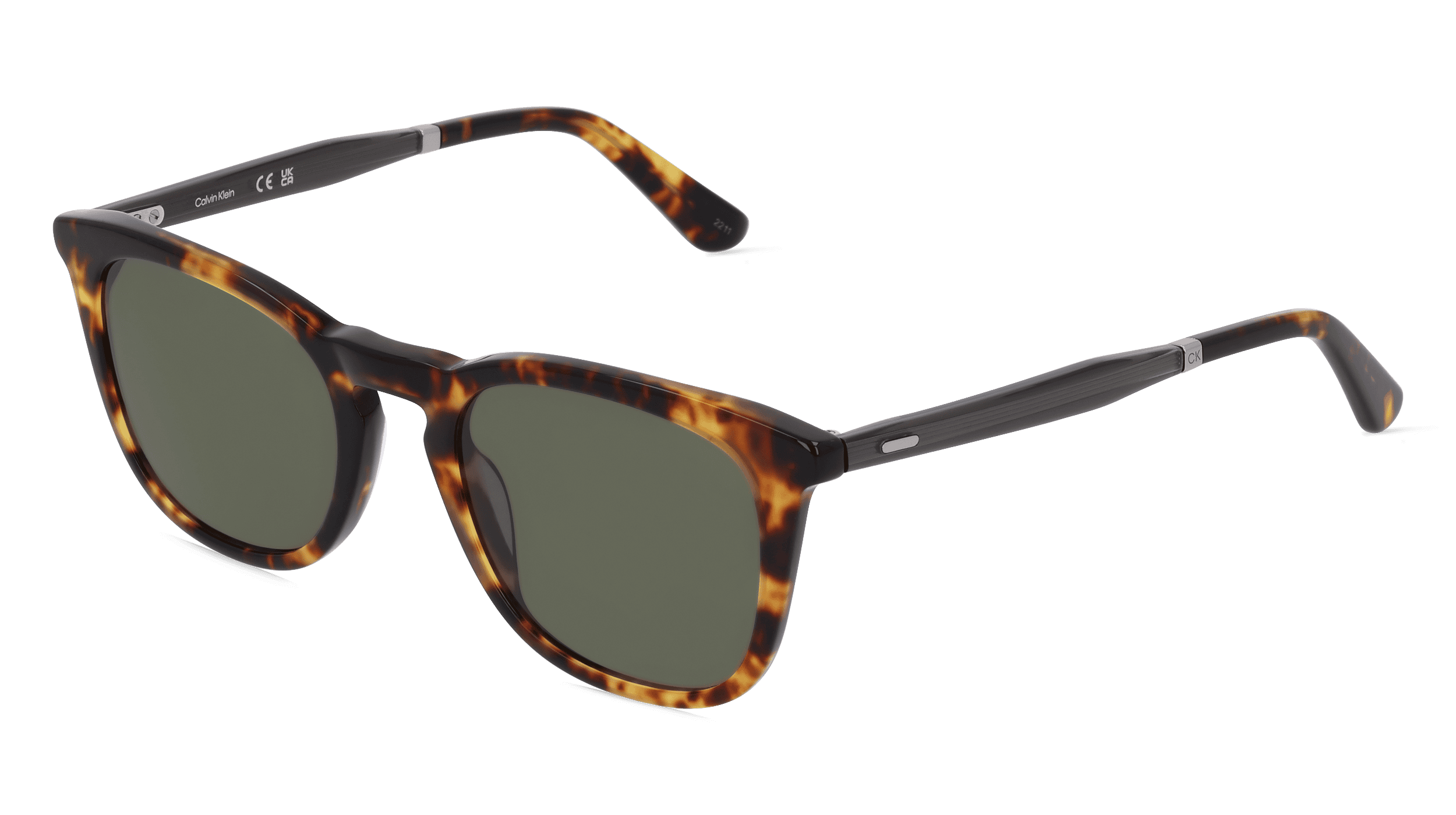 CALVIN KLEIN CK23501S Unisex Zonnebril, havana yellow