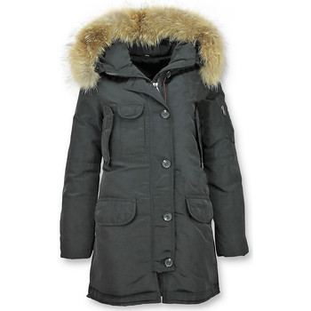 Gentile Bellini Parka Jas  Lange Parka Winterjas Bontkraag