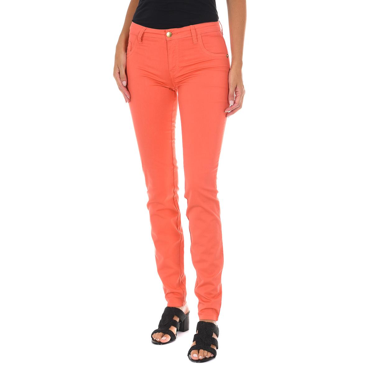 MET Dames lange stretch denim broek 70DB50192-T092 25-USA roze