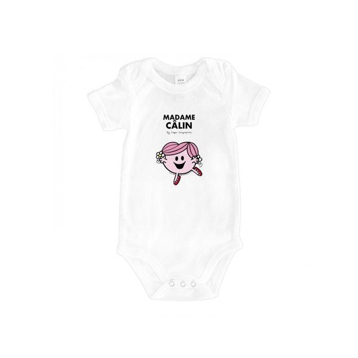 MANI TEXTILE Monsieur Madame - Bodys bébé  Madame câlin  Blanc 12/18 M