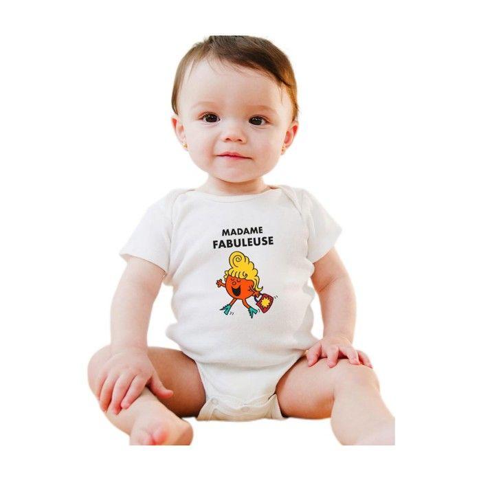 MANI TEXTILE Monsieur Madame - BODYS BEBE MADAME FABULEUSE 18/23 mois