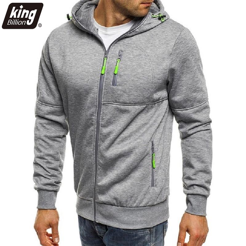 King Billion Nieuwe herenhoodies Casual Sportief design Lente en herfst Winter Lange mouwen Cardigan Capuchon Herenhoodie XXXL zwart